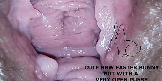 cute bbw bunny but with a very open pussy